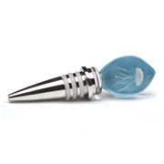 Jellyfish Wine Stopper - White/Blue Glow 83902W