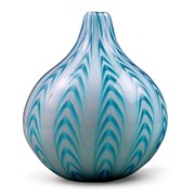 Chevron Teardrop Vase - Largo Teal 26705B