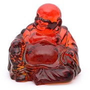 Laughing Buddha - Red Amber 25442R