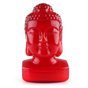 Guanyin (Female Buddha) Head - Red 25439R