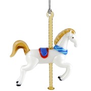 Glassdelights Ornament - Carousel Horse 26937