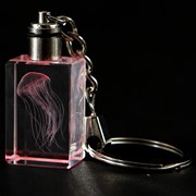 Crystal Keychain - Sea Nettle, Multicolor LED 51905M