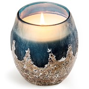 Glisten + Glass Candle Blue Sandstone 28211B-CL