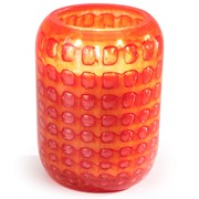 Glisten+Glass Cubic Beehive, Coral - Blood Orange 503005A-CL