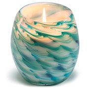 Glisten + Glass Candle - Rippled Waves 28212AQ-CL