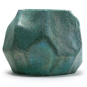 Glass Votive - Geometrix Patina Copper 28301PC