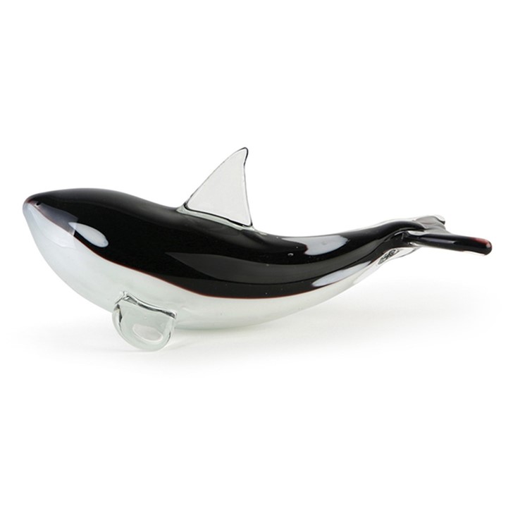 STATUETTE EN RESINE-3 TETES-BLANC/NOIR-ASST – Orca