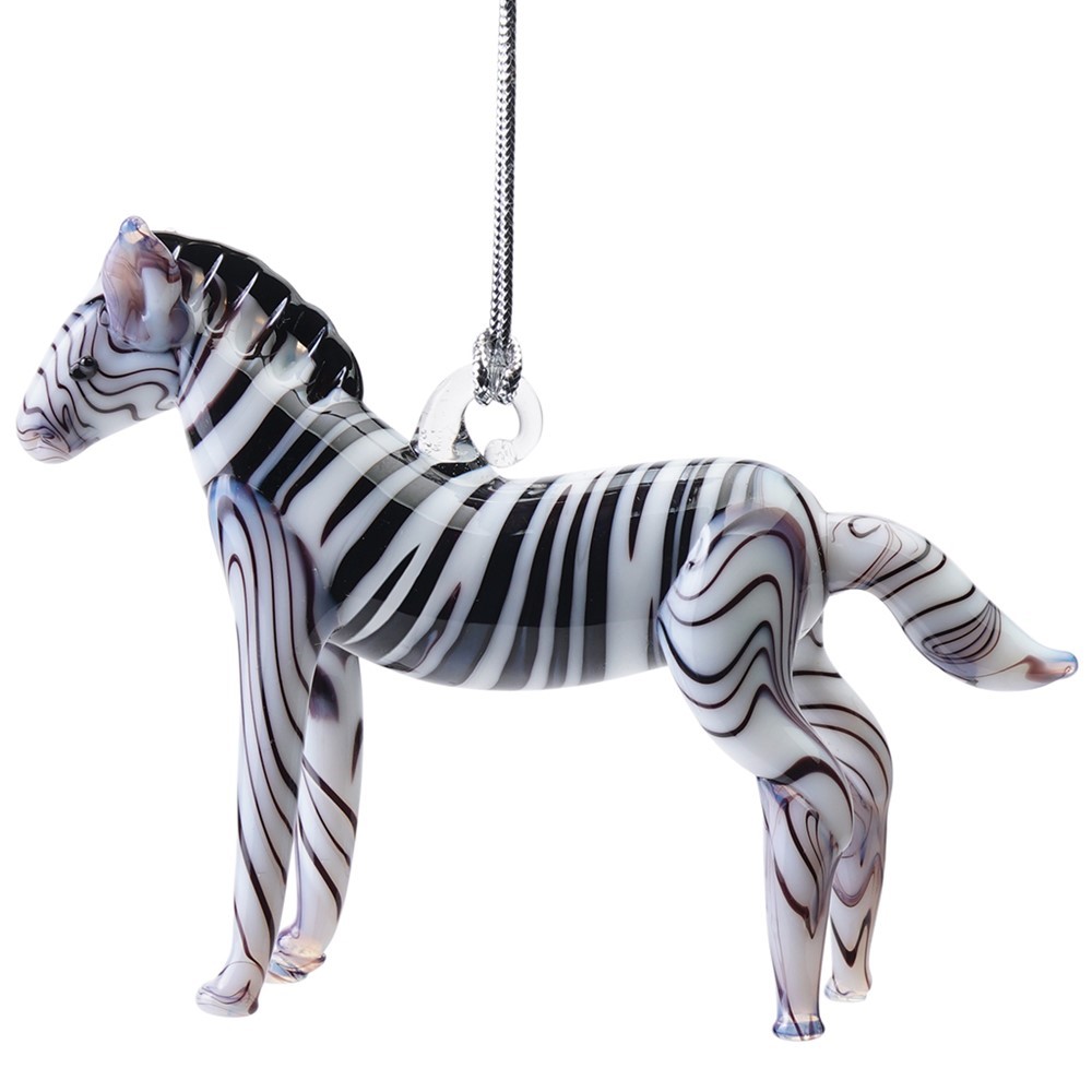 Glassdelights Ornament Zebra 26837