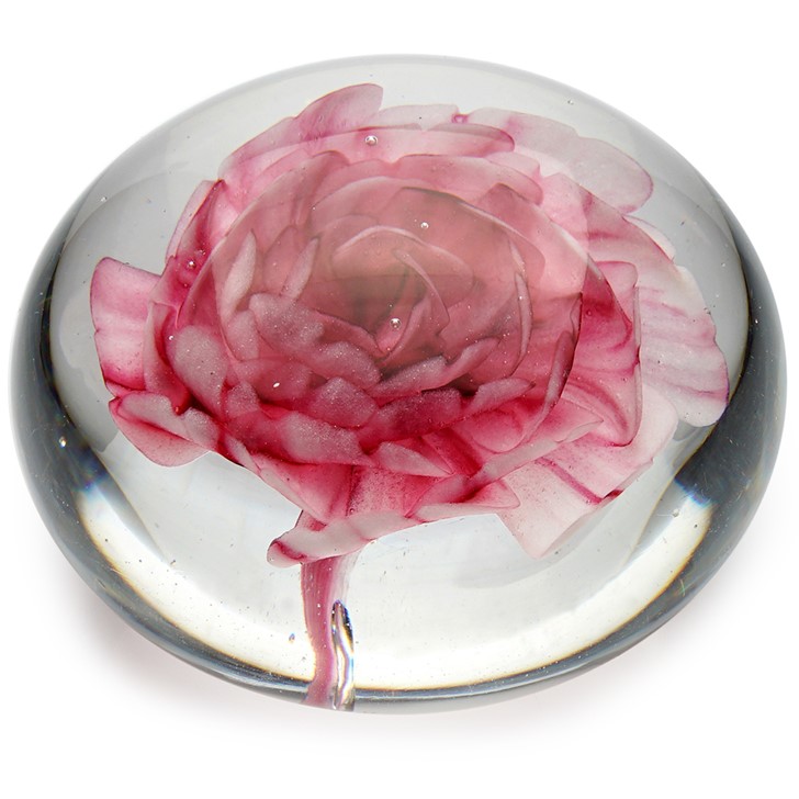 Medium Pink Glass Dish