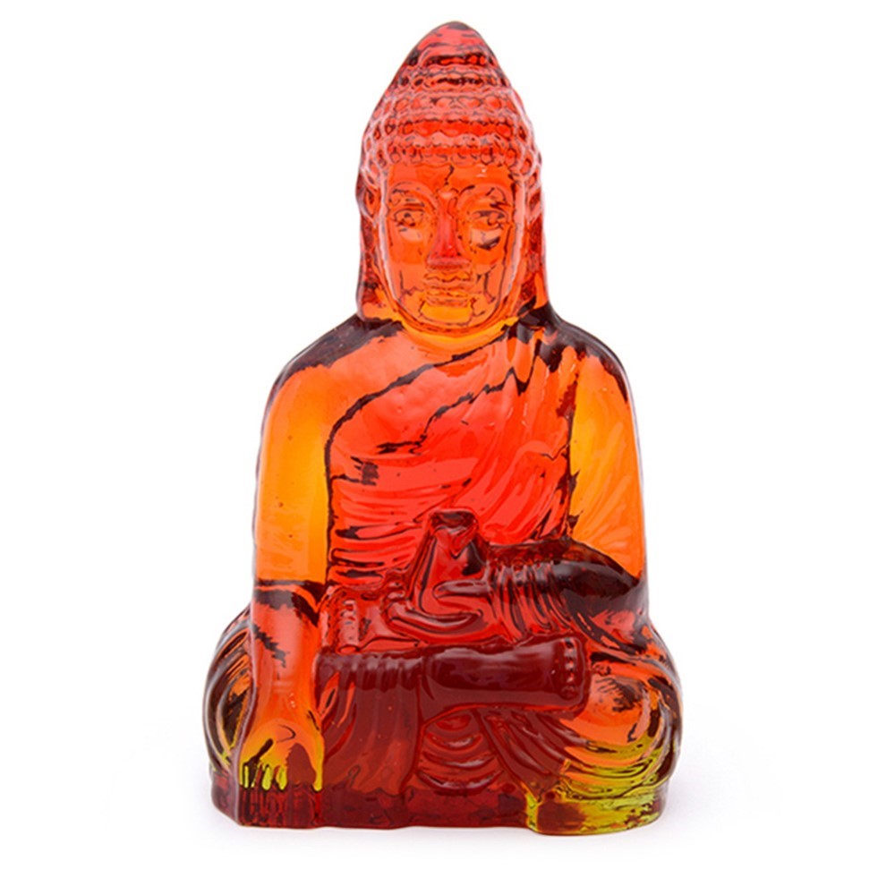 Guanyin (Female Buddha) - Red Amber 25431R