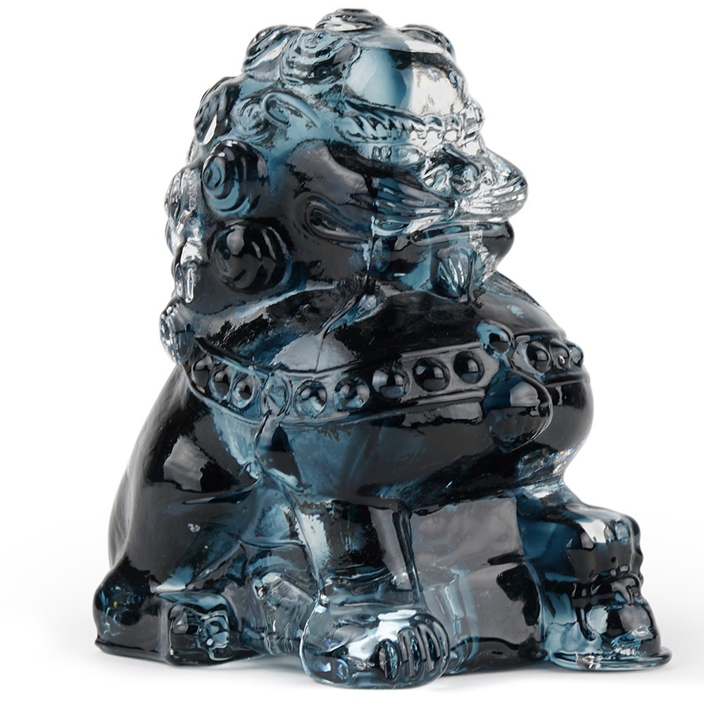 Foo Dog, Indigo Blue 25452B