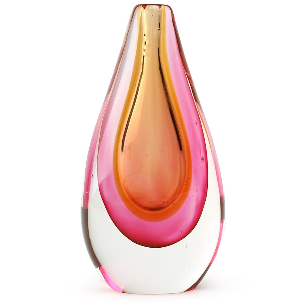 Halo Bud Vase - Amber/Rose 26735D