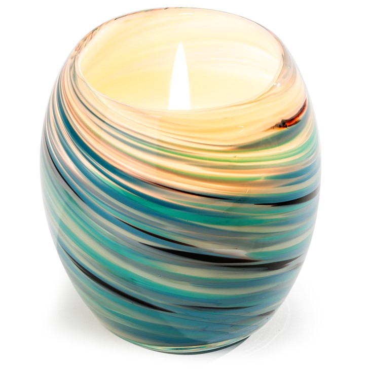 Glisten Glass Candle Mother Of Pearl | Dynasty Gallery