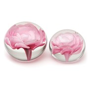 Small Paperweight - Pink Rose 95309 View 3