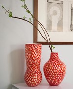 Mod Rings Bulb Vase - Blood Orange 26720A View 3