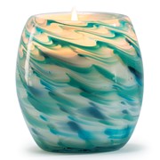 Glisten + Glass Candle - Rippled Waves 28212AQ-CL View 3