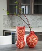 Mod Rings Bulb Vase - Blood Orange 26720A View 4