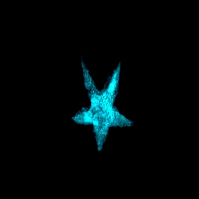 Teal Glows in the Dark 4.75 Inch Diameter 84196TL Dynasty Gallery Hand Blown Glass Walking Starfish