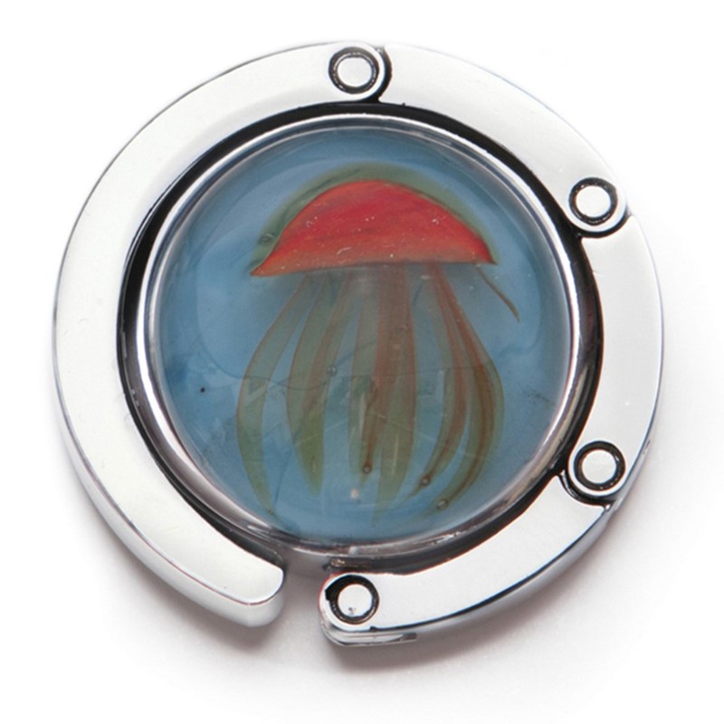 Jellyfish Purse Holder - Orange/Blue Glow