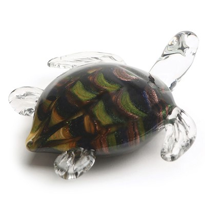 Glass Figurine Dynasty Gallery Tidepool Green Sea turtle 