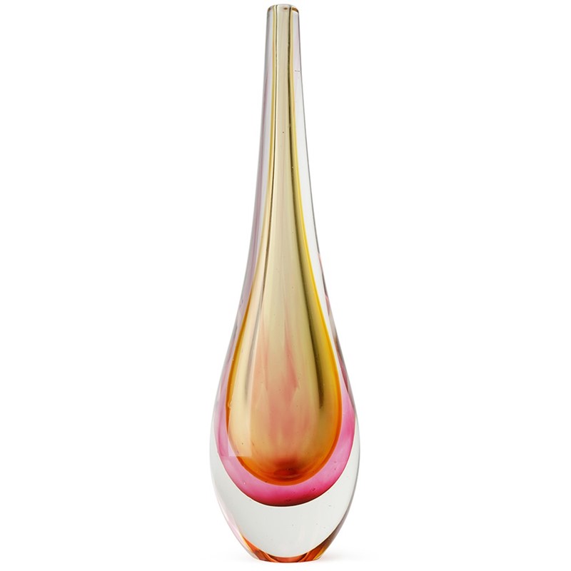 Halo Skinny Vase - Amber/Rose