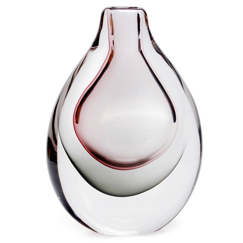 Halo Vase Teardrop - Plum/Grey