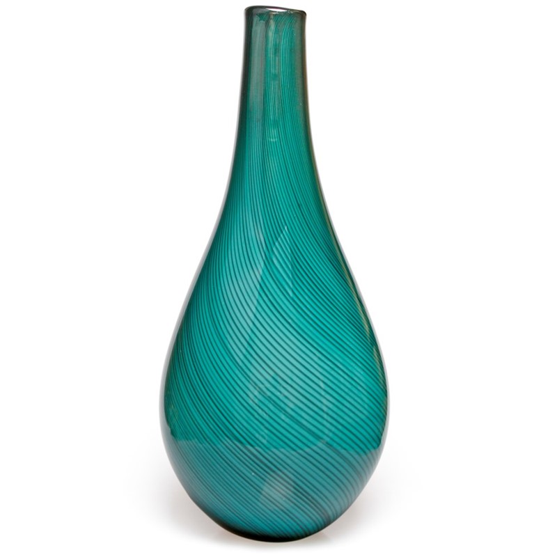 Teal Roma Vase