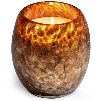 Glisten Glass Candle Rose Gold Shimmer | Dynasty Gallery