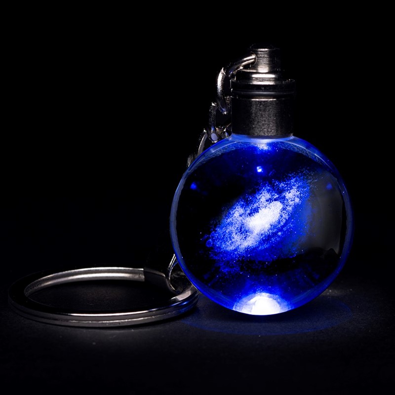 Crystal LED Keychain - Galaxy